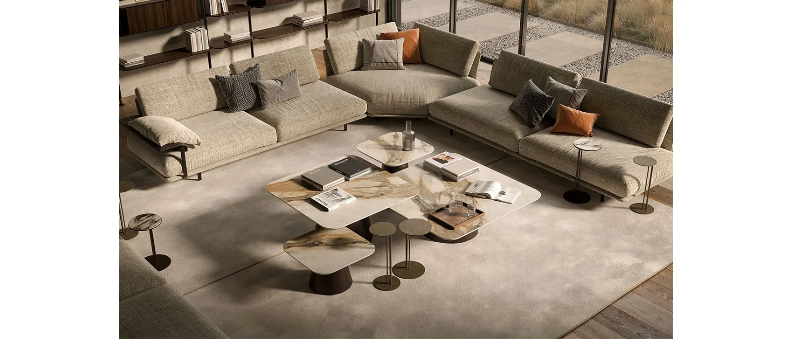 Tavolino Albert Keramik di Cattelan Italia