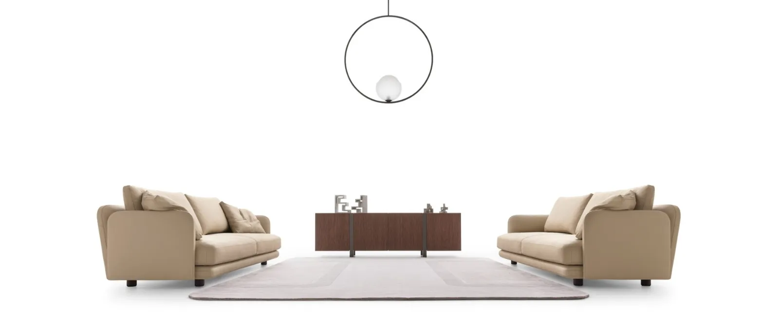 Tappeto moderno in lana Buckle di Ditre Italia