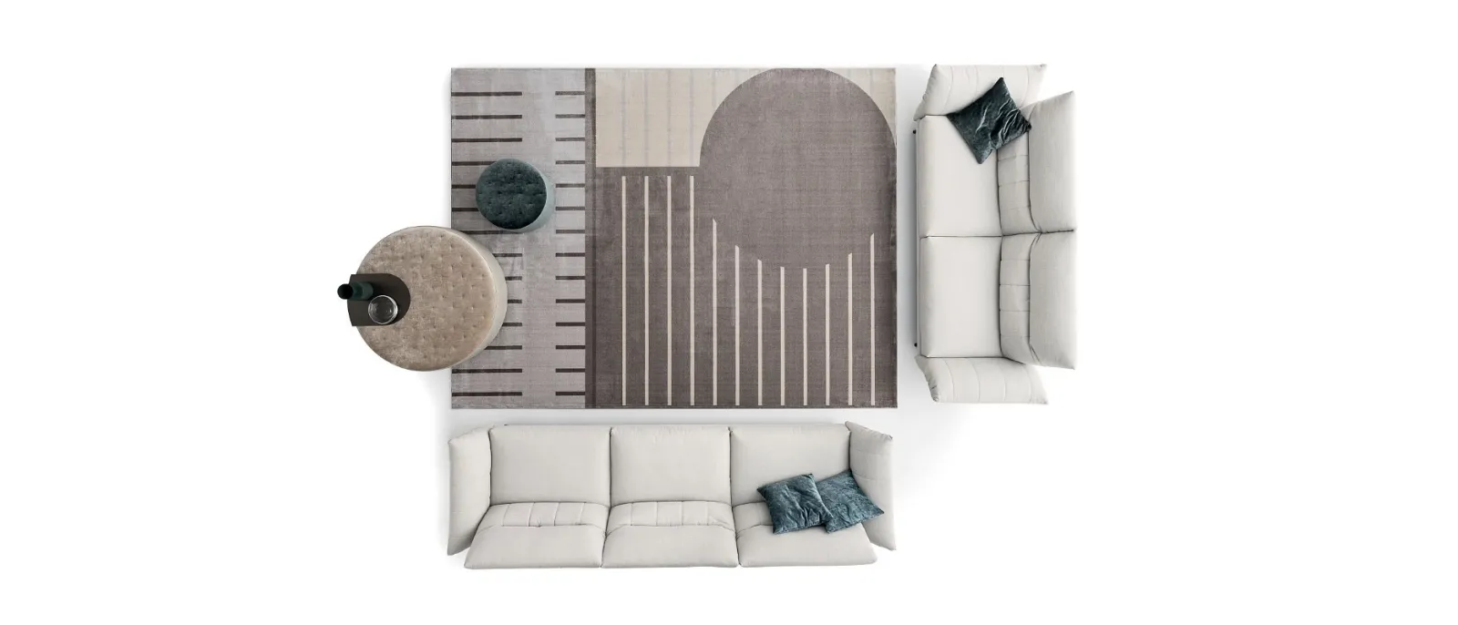 Tappeto geometrico Nippon Rock di Ditre Italia