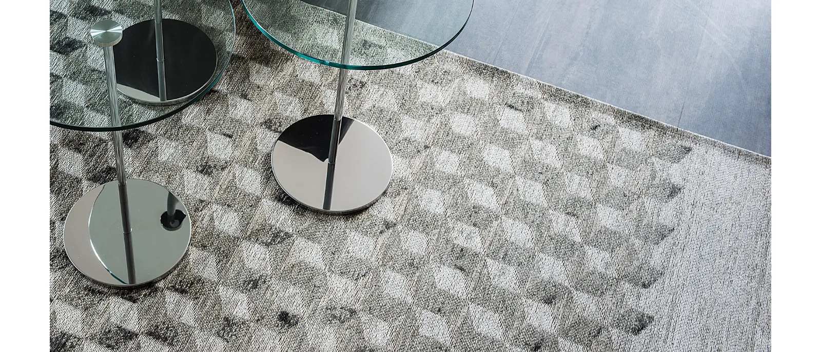Tappeto Rubik in tessuto di cotone e ciniglia di Cattelan Italia