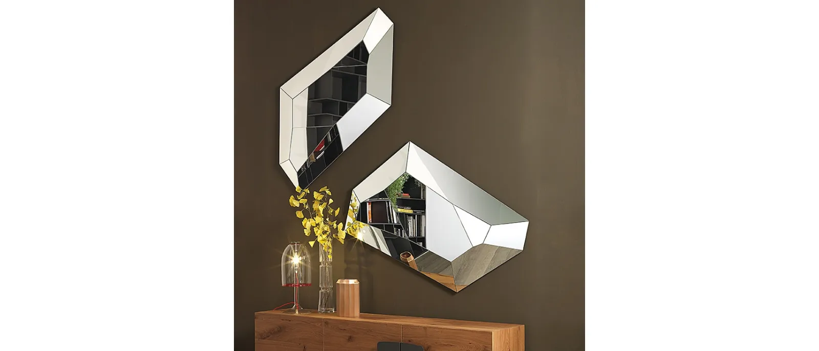 Specchio in cristallo Diamond di Cattelan Italia