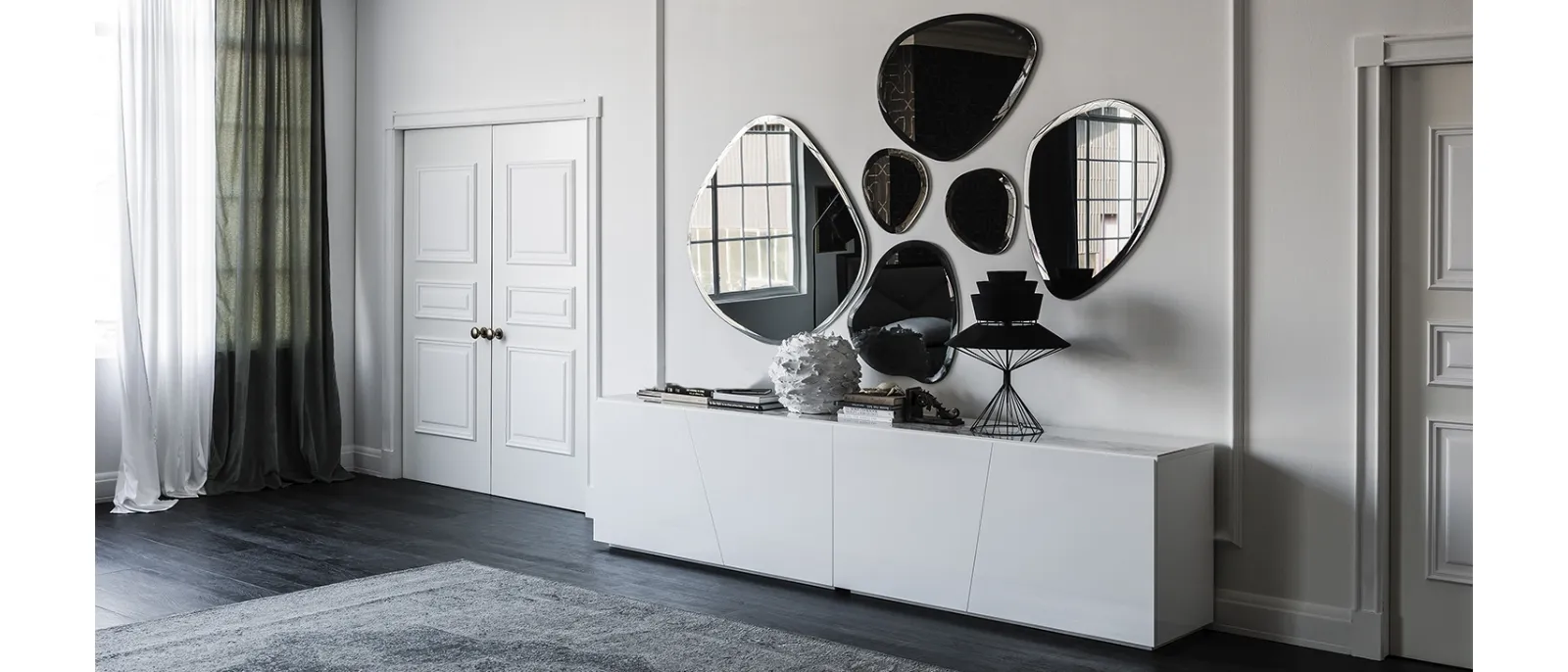 Specchio da parete in diverse misure Hawaii di Cattelan Italia