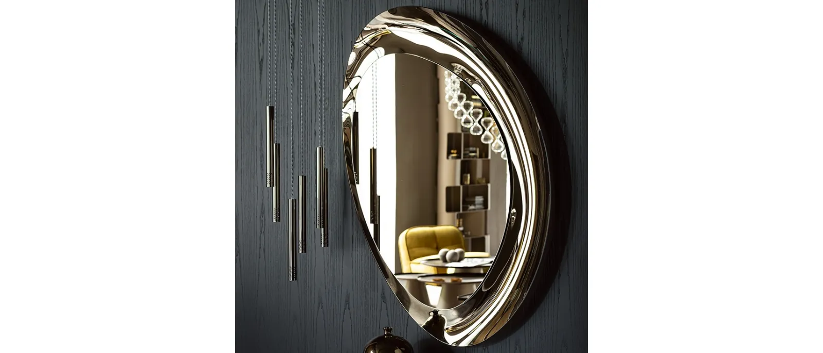 Specchio in cristallo specchiato Ascot di Cattelan Italia