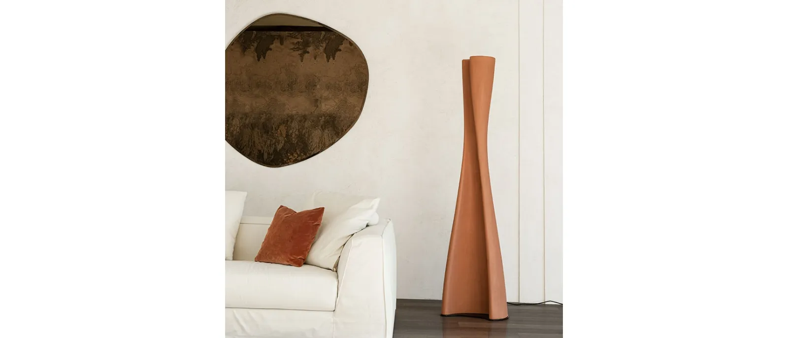 Lampada da terra in argilla Diploma di Cattelan Italia