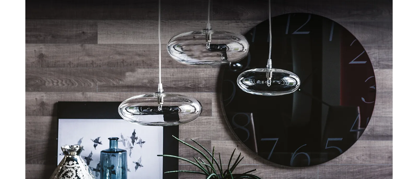Lampada a sospensione in vetro borosilicato trasparente Lim di Cattelan Italia