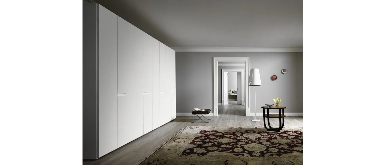 Armadio Vela in laccato Bianco di Sangiacomo