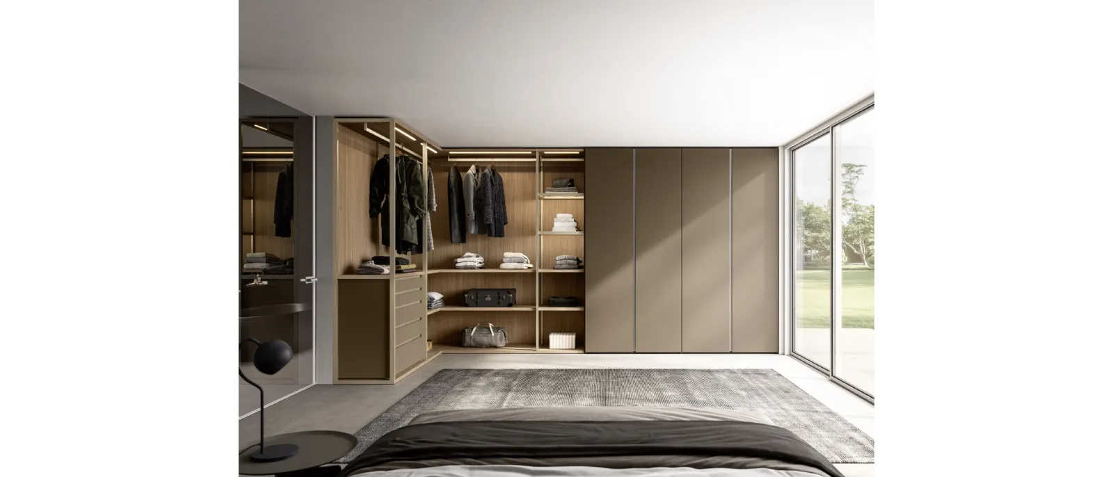 Armadio angolare Tape di Sangiacomo