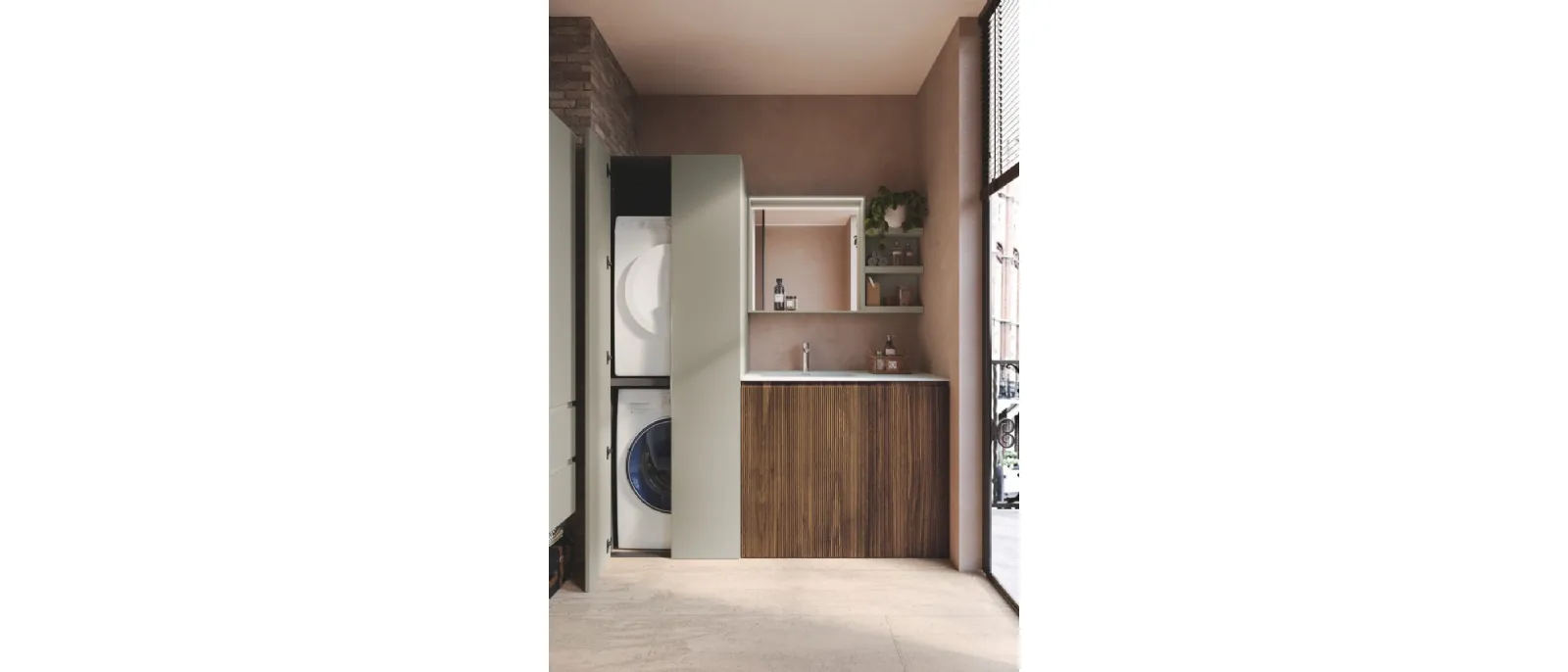 Mobile da Bagno per lavanderia Armonia 12 di RCR