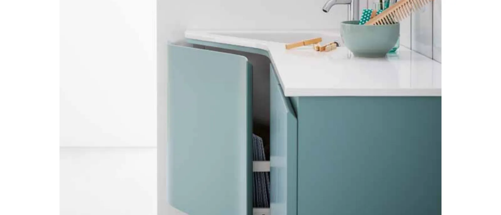 Mobile da bagno sospeso ad angolo Lapis 07 di Birex