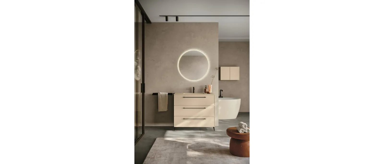 Mobile da Bagno Panorama 11 laccato opaco di RCR