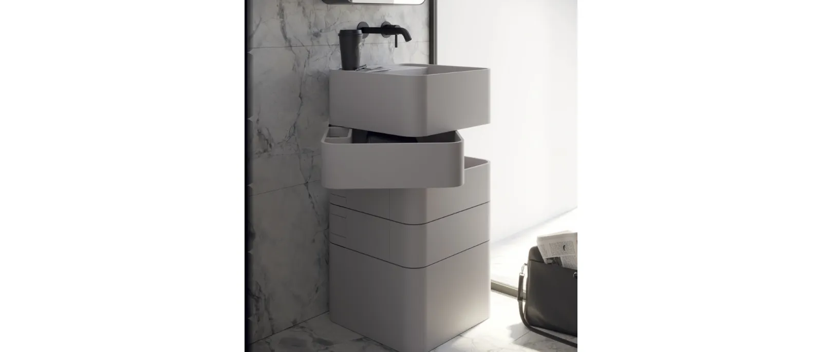 Lavabo di design Twist di RCR