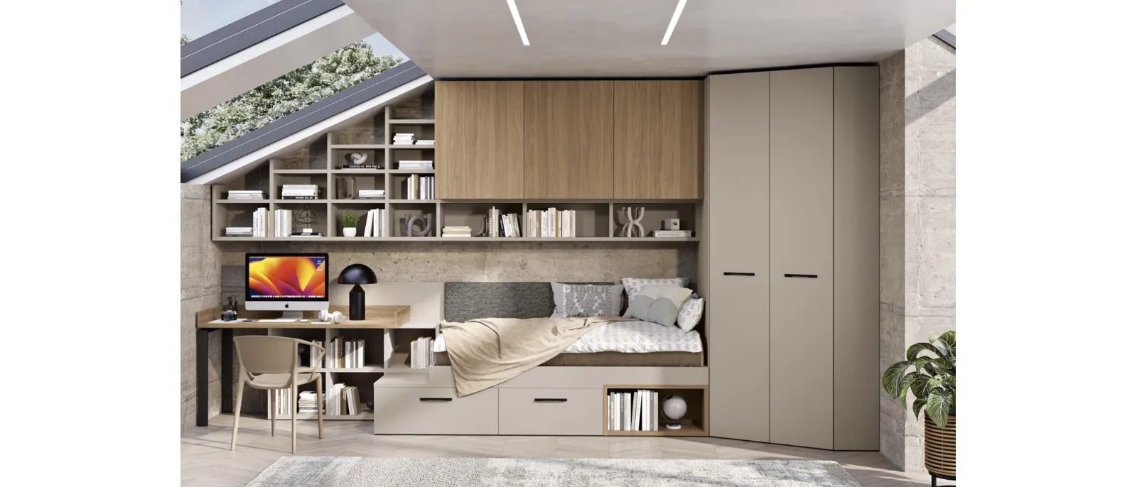 Cameretta 117 su misura di Ferrimobili