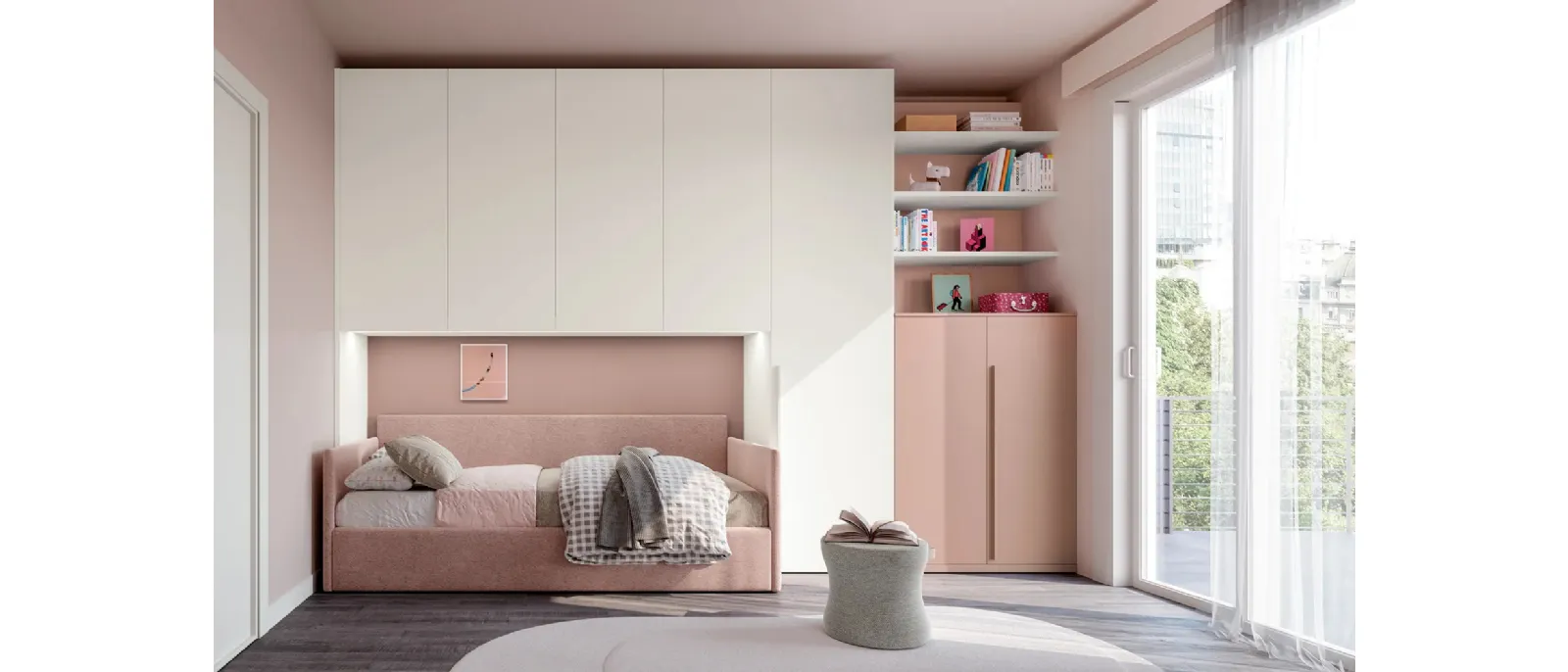 Cameretta a ponte Layout 01B di Doimo Cityline