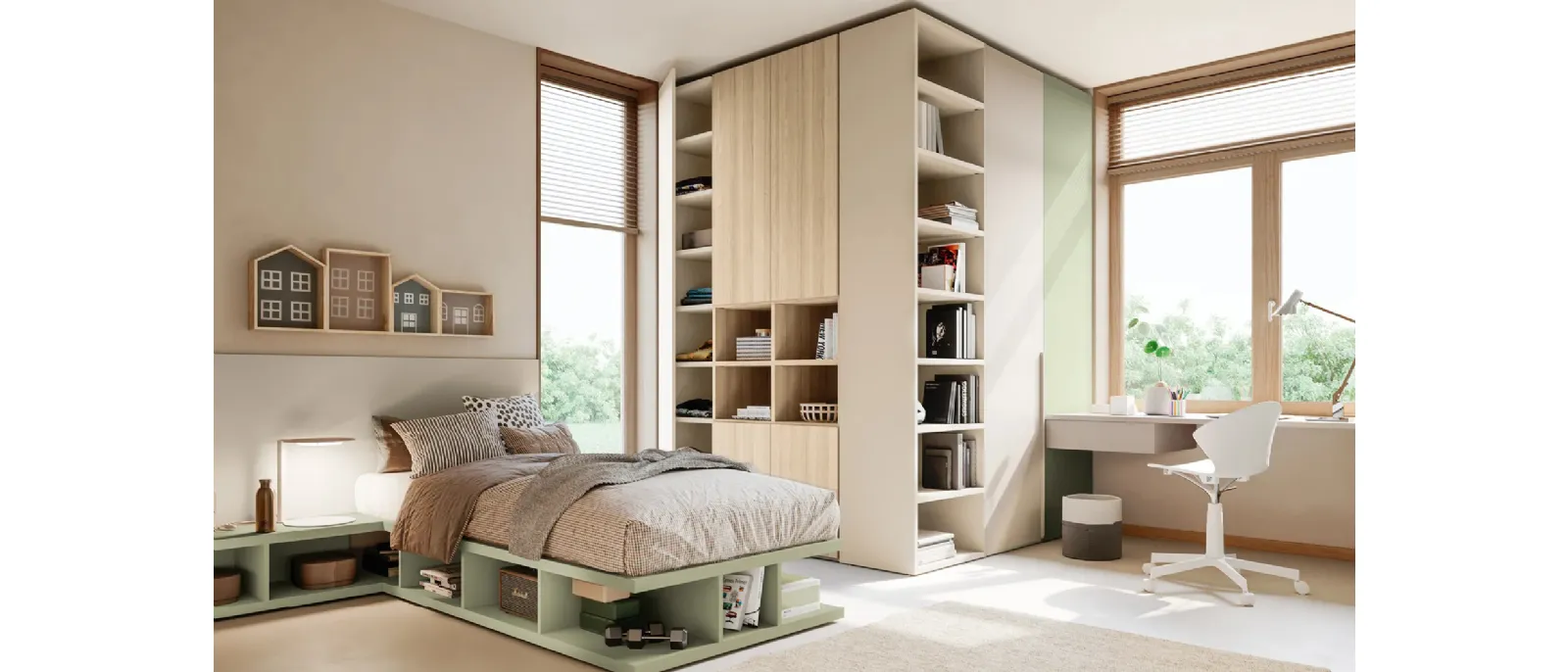 Cameretta Layout 14A di Doimo Cityline