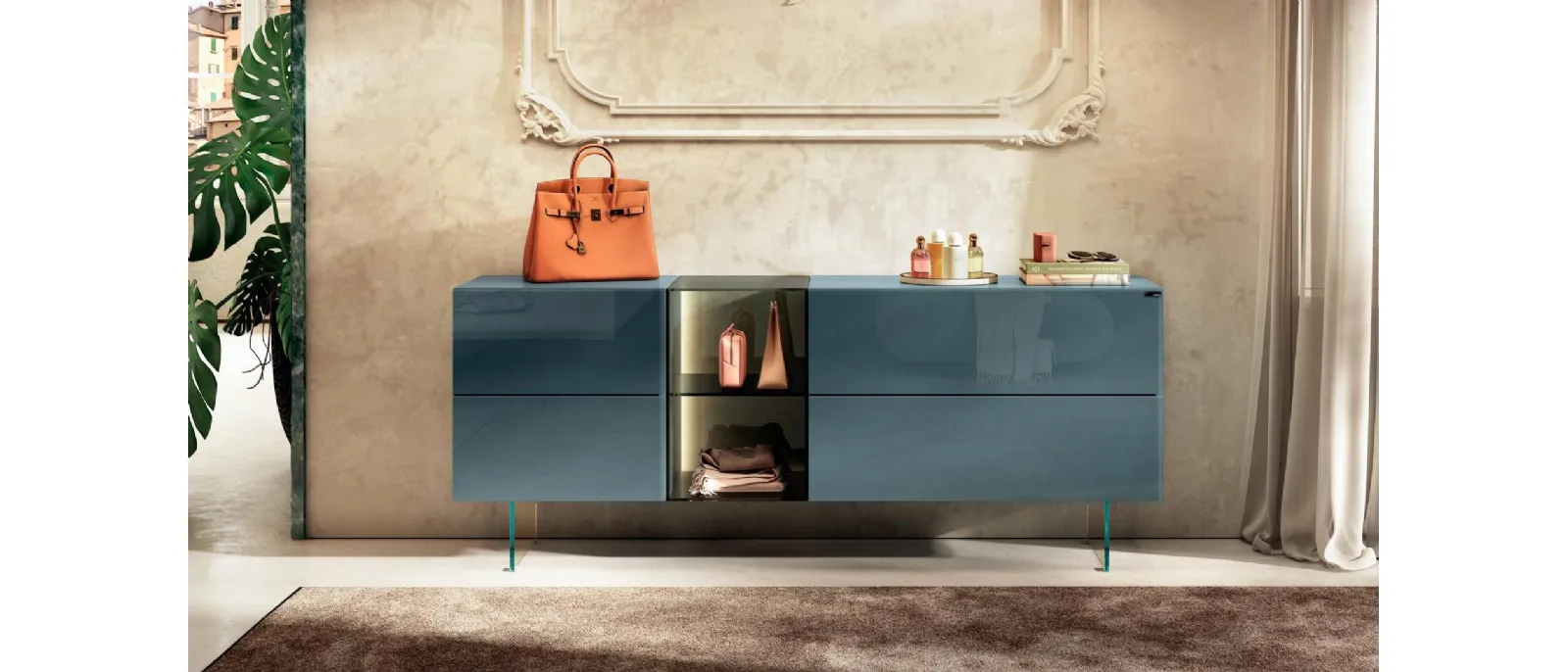 Comò 36e8 Glass 2138 di Lago