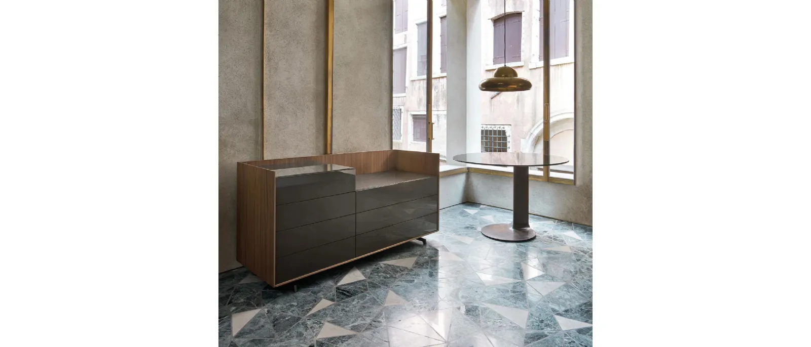 Comò Cabaret Glass di Sangiacomo