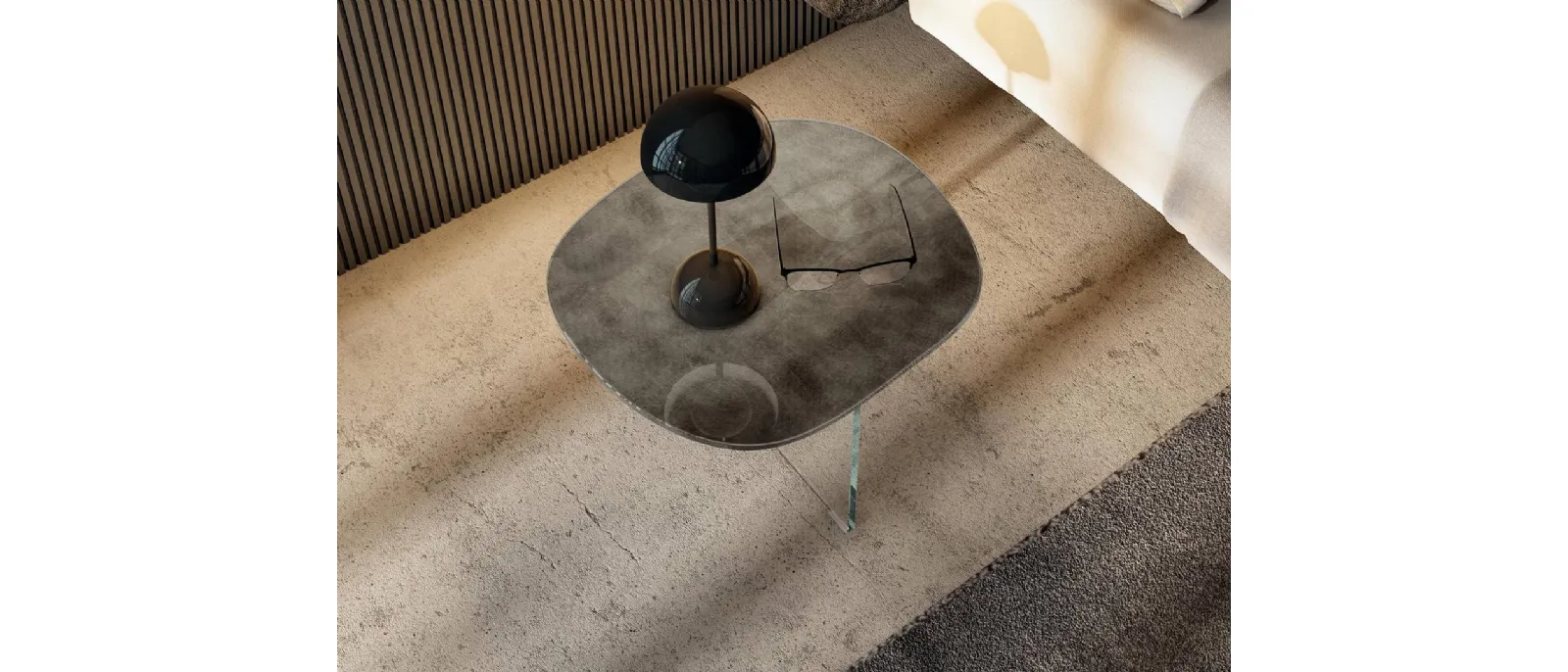 Comodino in vetro Pleasure 1419 Lago