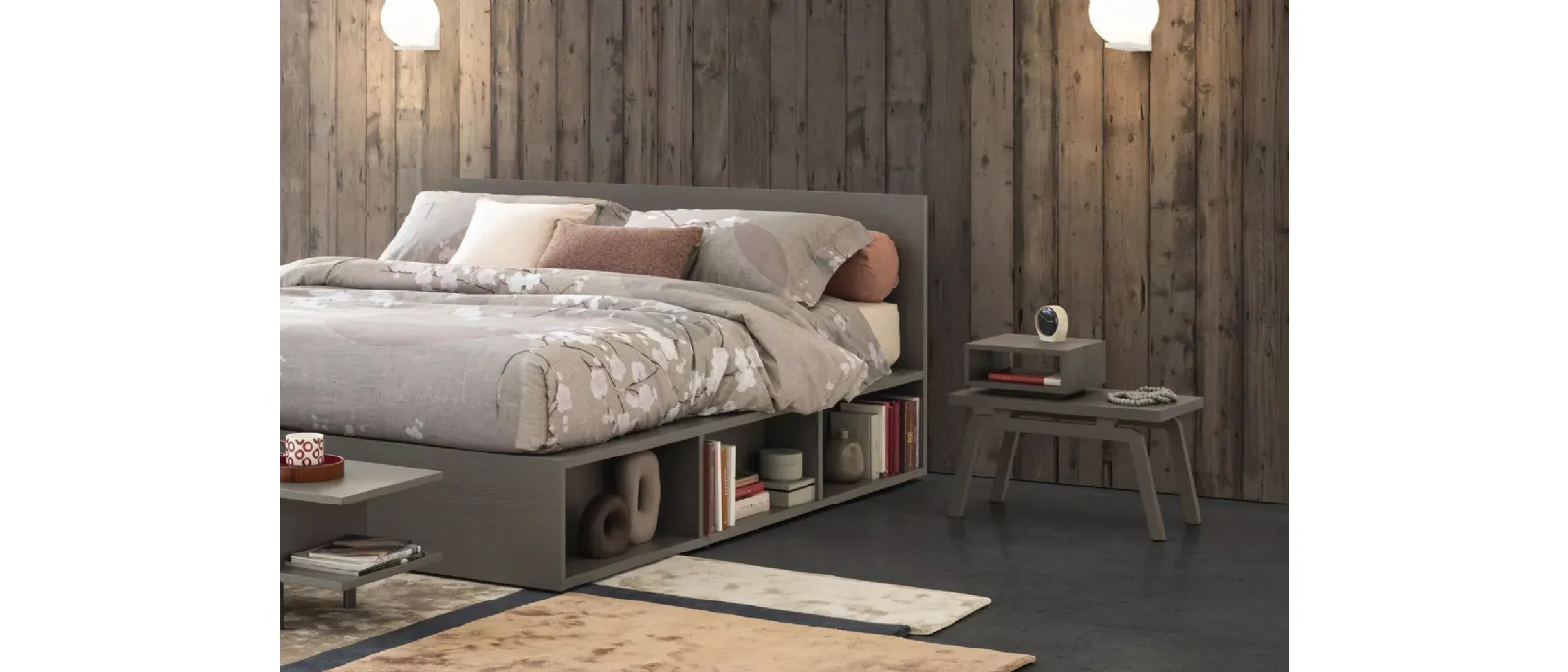 Comodino Stock con vano a giorno di Oggioni