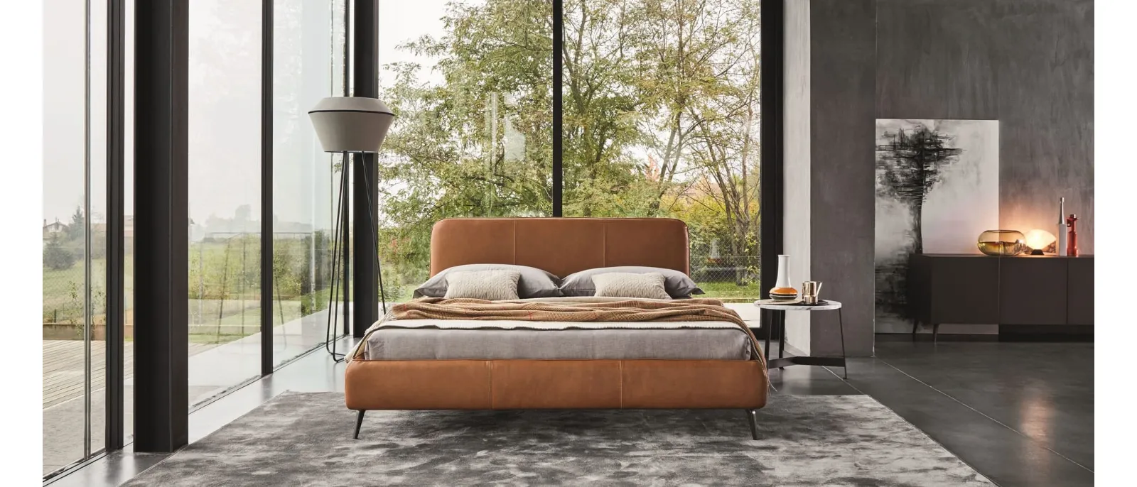 Letto in pelle Aris di Ditre Italia