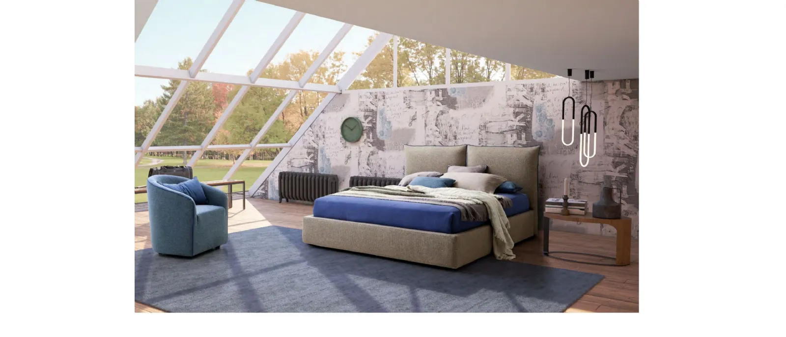 Letto con box contenitore Allen di Le Comfort