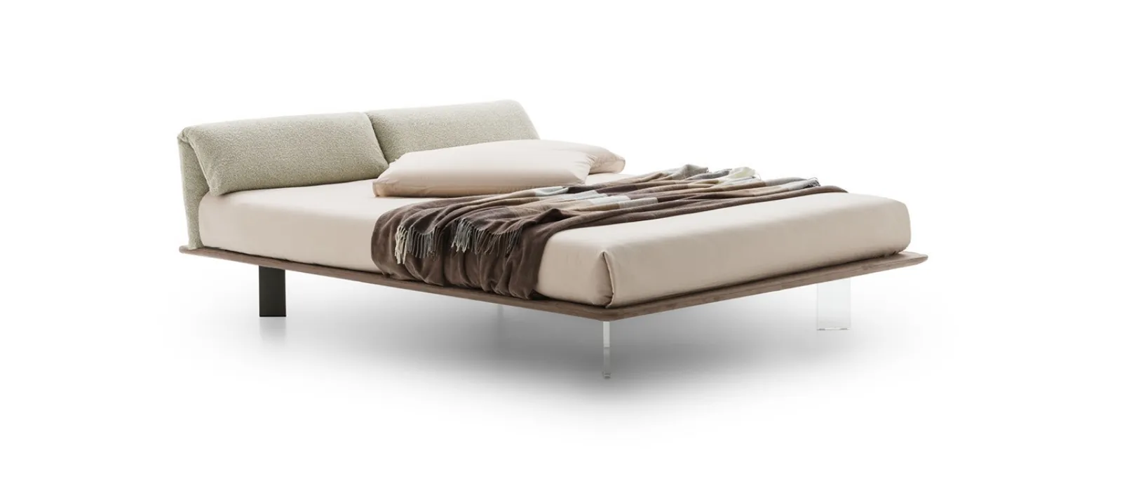 Letto in tessuto imbottito Logan di Le Comfort