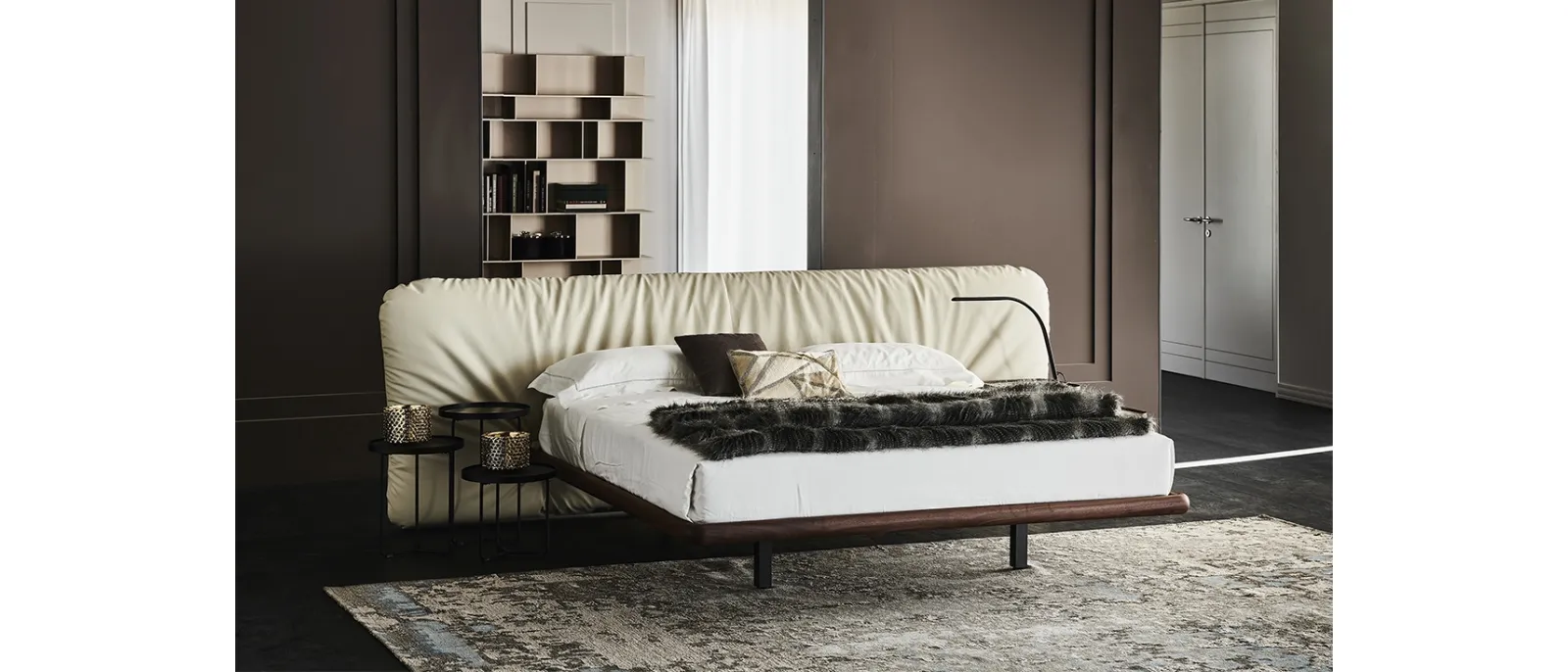 Letto in ecopelle Marlon di Cattelan Italia