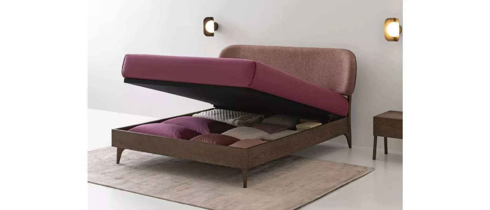 Letto Mirabel con box contenitore di Oggioni