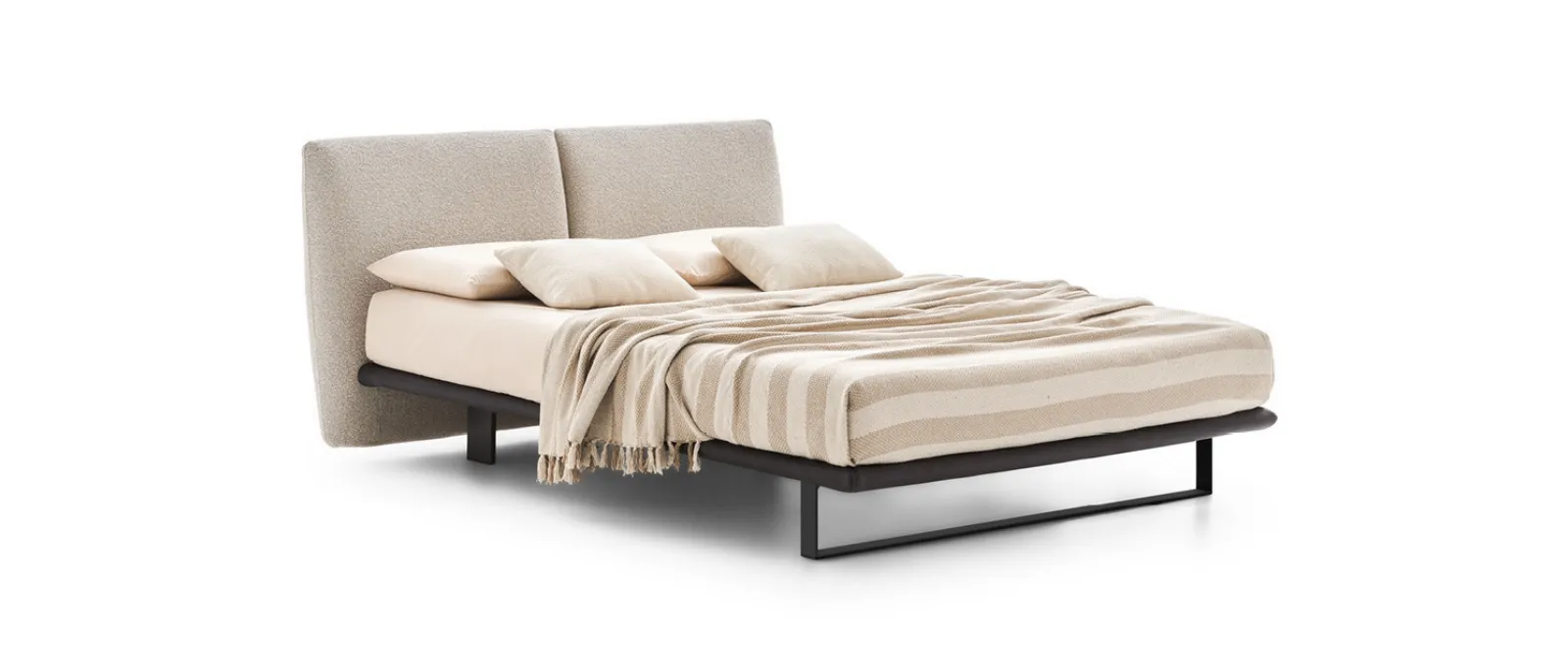 Letto in tessuto imbottito Monaco di Le Comfort