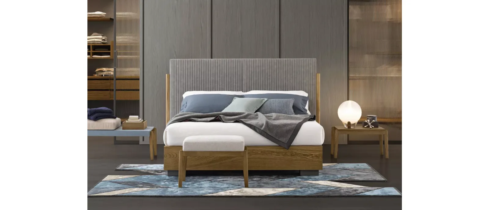 Letto con contenitore Promenade di Oggioni