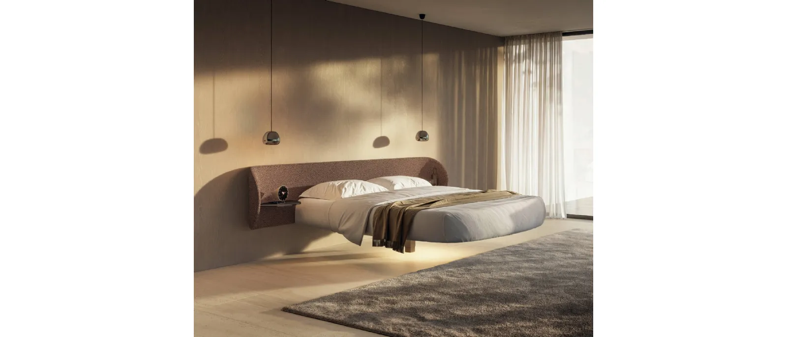 Letto Roundy Fluttua 2907 di Lago