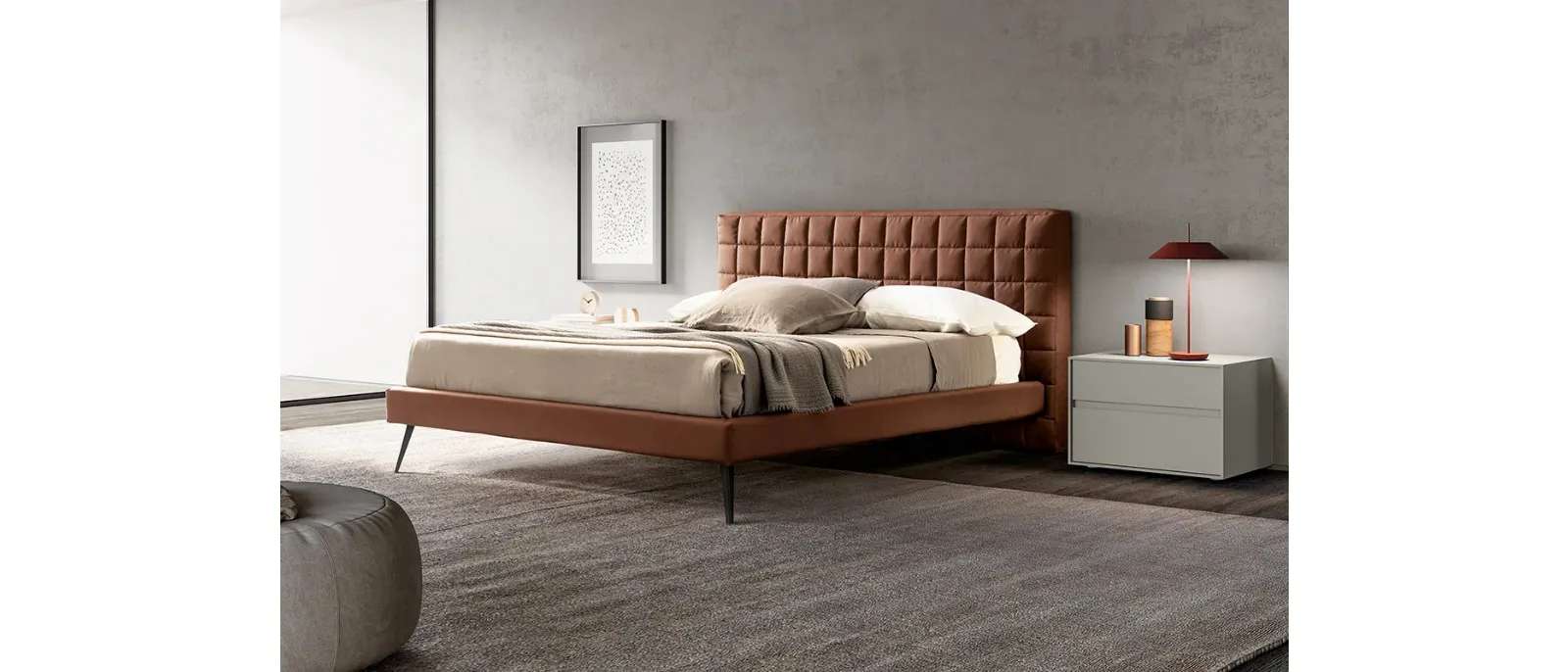 Letto Rubik in Ecopelle di Adok