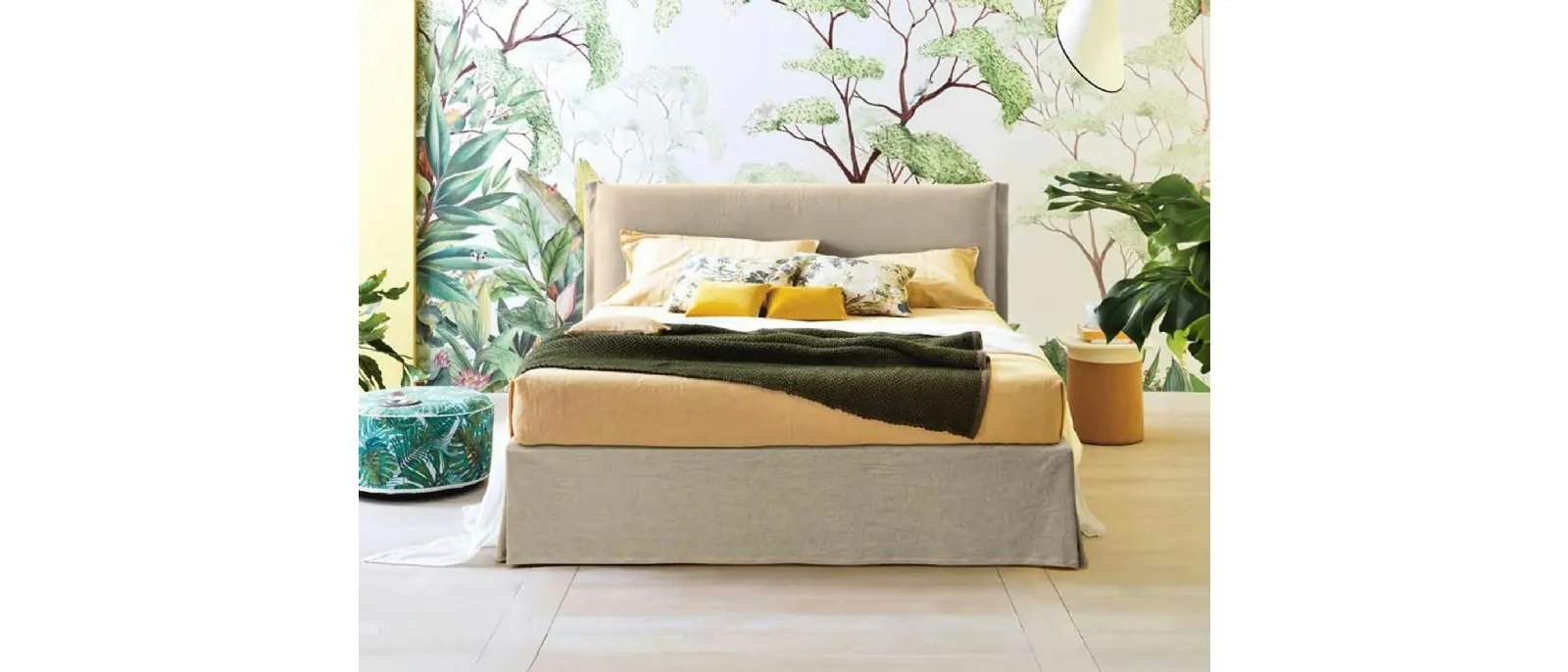 Letto in tessuto Simplicity Project C20 di Dorsal