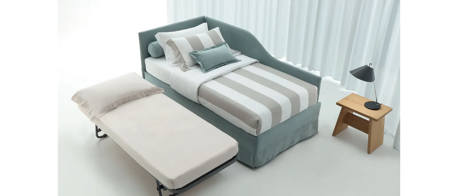 Daybed singolo con letto estraibile Golf 331 di Oggioni