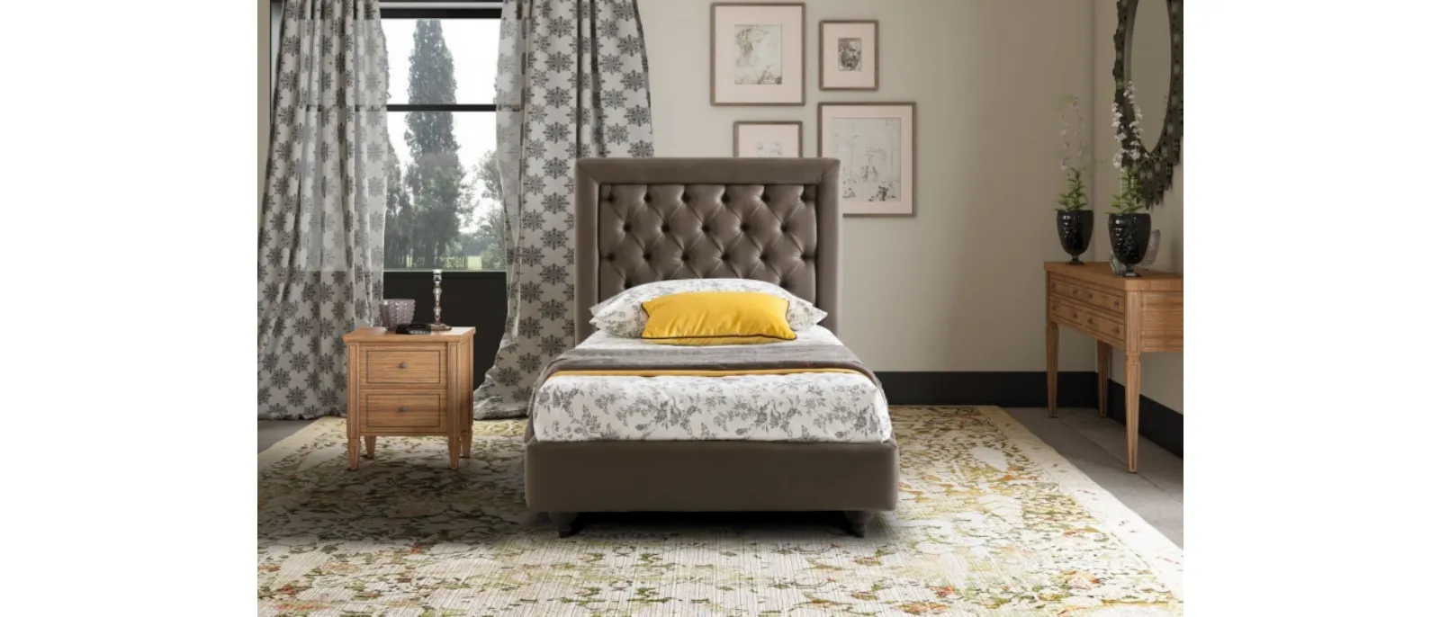 Letto singolo classico Monet di Le Comfort