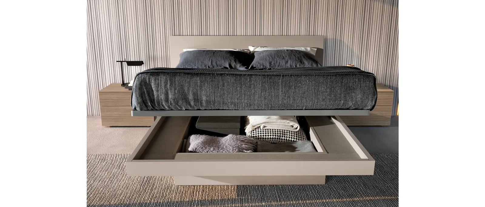 Letto Sirio con contenitore di Adok