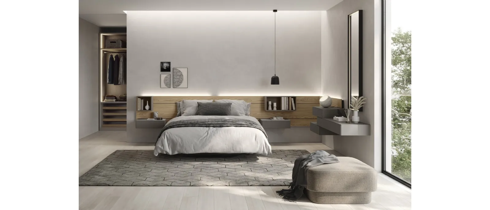 Letto sospeso con contenitore Sorvolo di Fimar