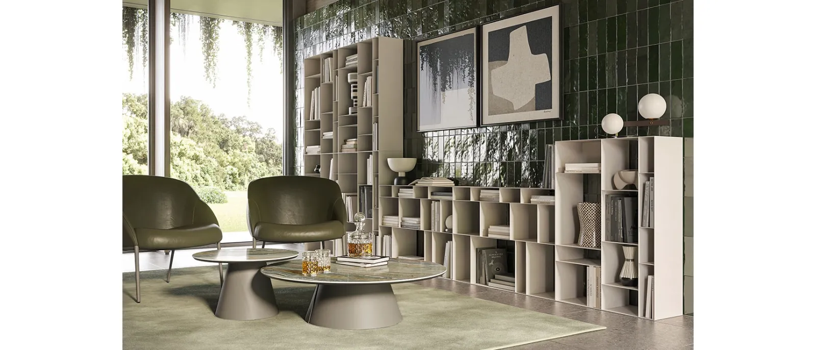 Libreria componibile Latitude di Cattelan Italia