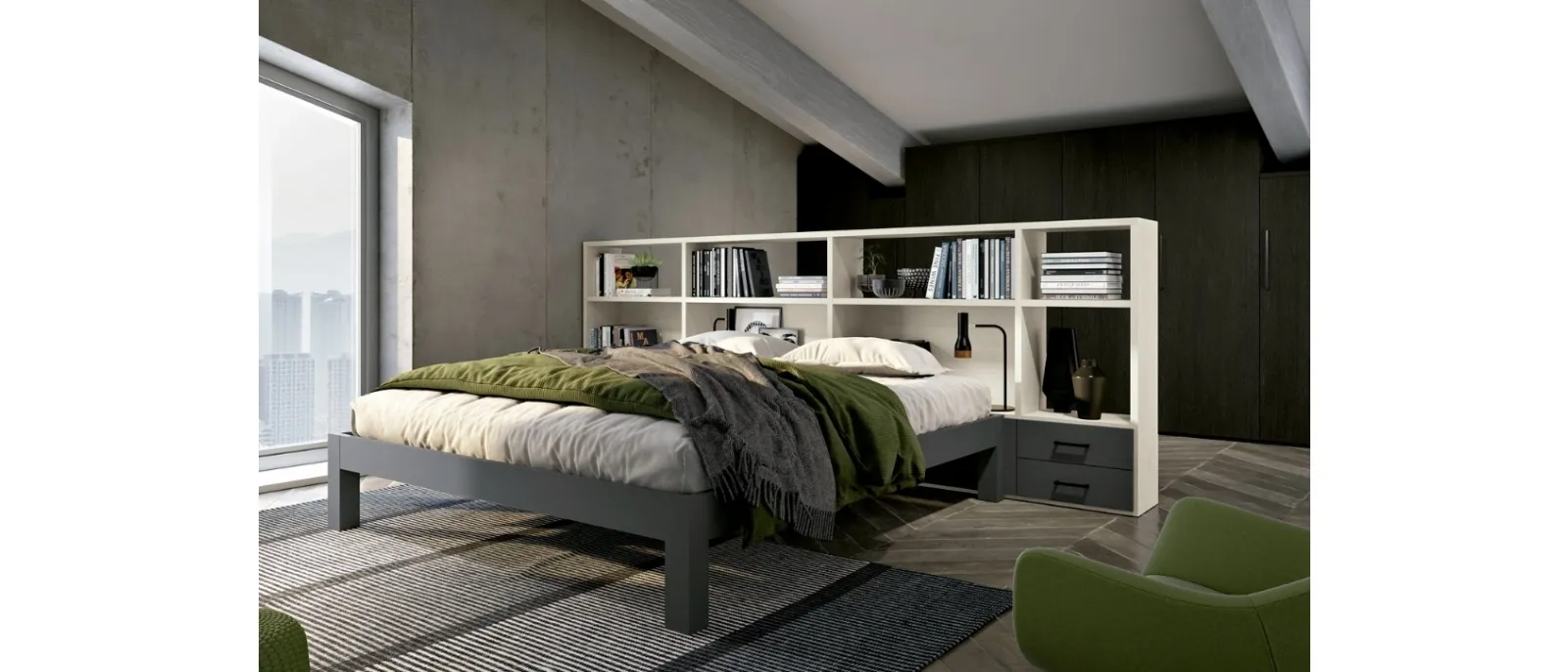 Libreria bifacciale Composizione 19 di Ferrimobili