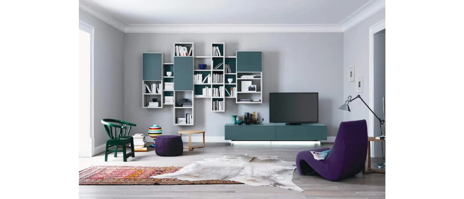 Libreria Modo Composizione M6C80 di Sangiacomo