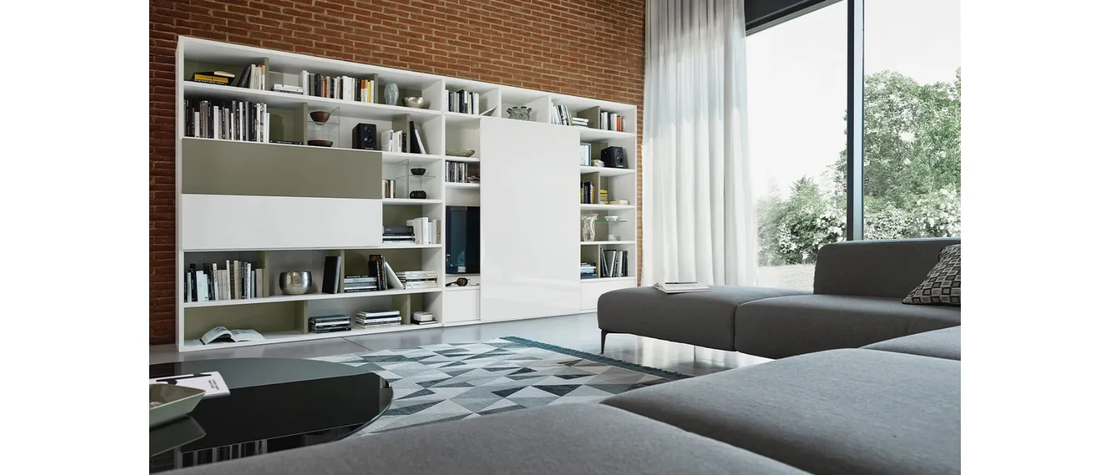 Libreria Modo Comp M6C95 di Sangiacomo