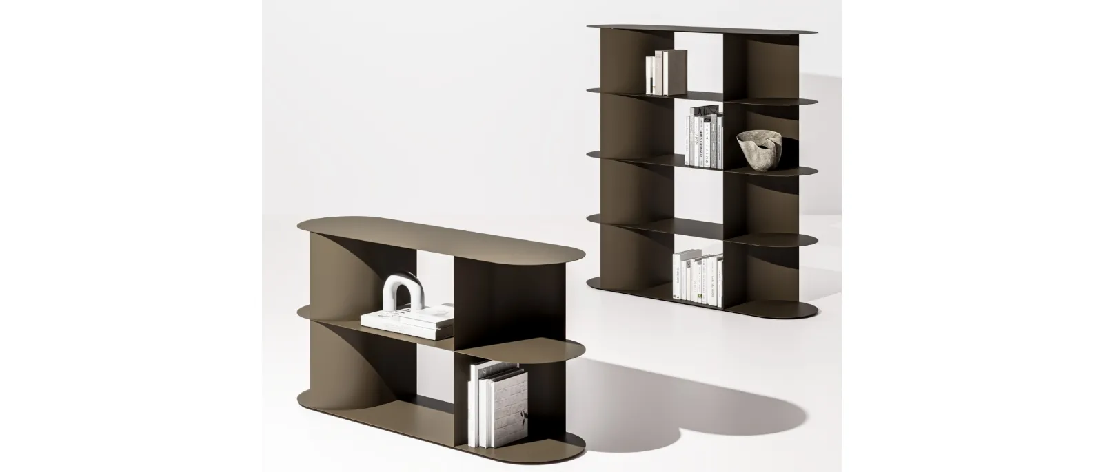 Libreria divisoria Zephir di Ronda Design