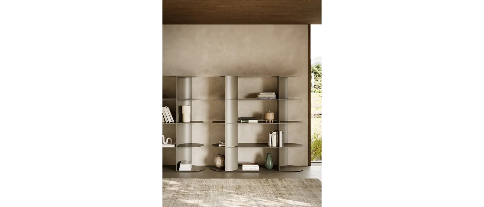 Libreria divisoria Zephir di Ronda Design