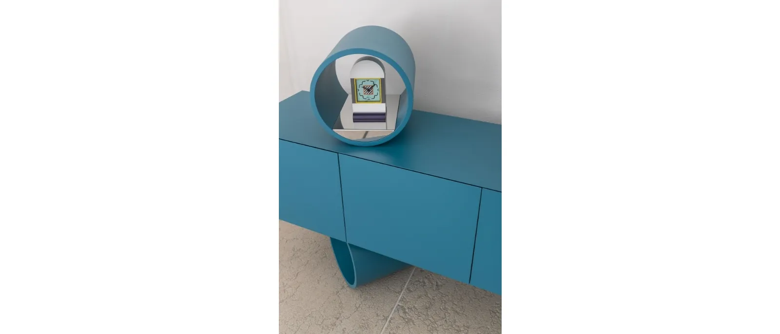 Madia di design in laccato opaco Giunone di Mogg