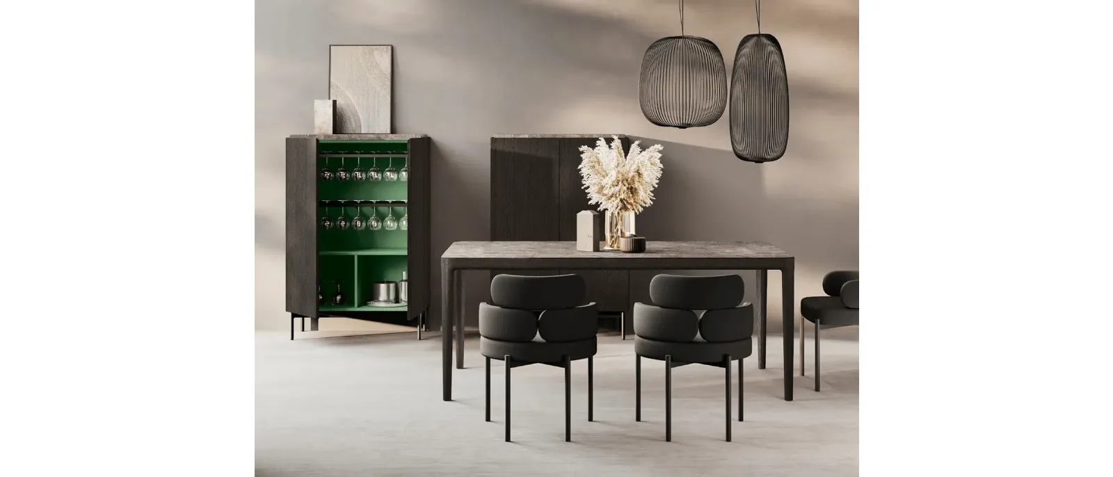 Madia alta Mantis in rovere carbone di Binova