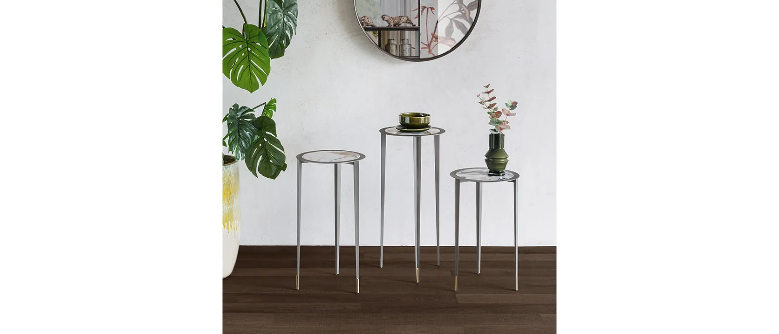 Consolle moderna su più livelli Brio Keramic di Cattelan Italia