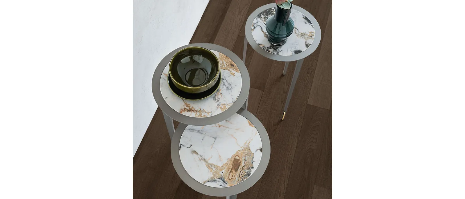 Consolle moderna su più livelli Brio Keramic di Cattelan Italia