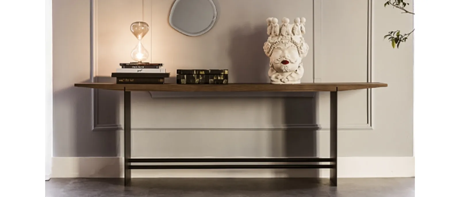 Consolle con piano in legno Trevi di Cattelan Italia