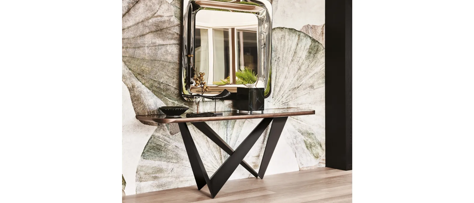 Consolle in ceramica effetto marmo Westin Keramik Premium di Cattelan Italia