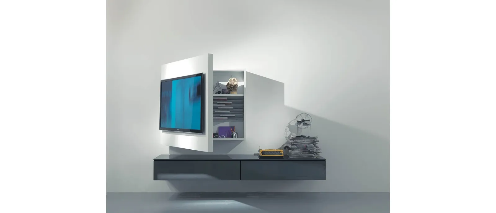 Mobile Porta Tv sospeso Rack 3 di Fimar