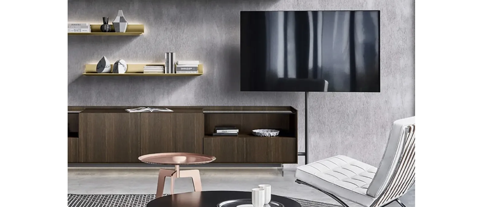 Mobile Porta Tv in Rovere Tv Video di Sangiacomo